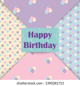 Happy Birthday background. Vector illustration