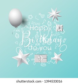 Happy birthday background vector illustration