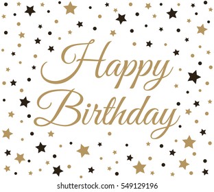 Happy Birthday background. Vector illustration.