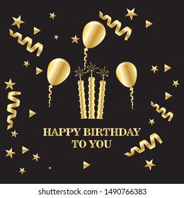 happy birthday background vector image