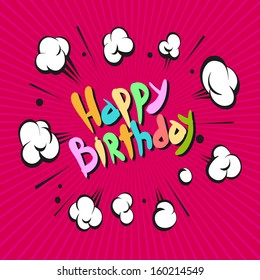 Happy Birthday Backgrounds Vector Illustration Stock Vector (Royalty ...