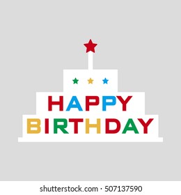 Happy birthday background.vector illustration.