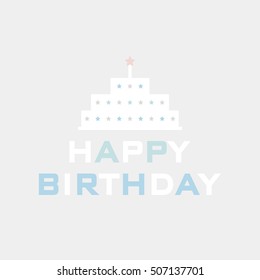 Happy birthday background.vector illustration.