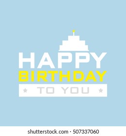 Happy birthday background.vector illustration