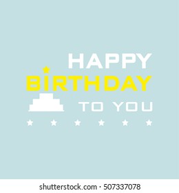 Happy birthday background.vector illustration