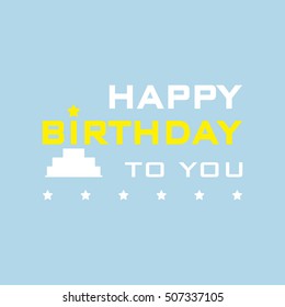 Happy birthday background.vector illustration