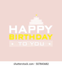 Happy birthday background.vector illustration.