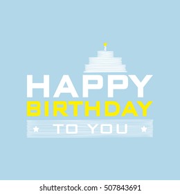 Happy birthday background.vector illustration.