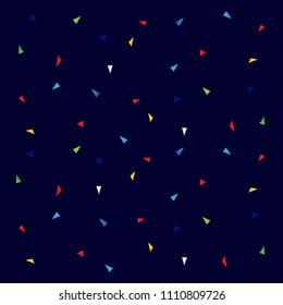 Happy Birthday with ballons and confetti Background vector design for Greeting Card. Invitation Card