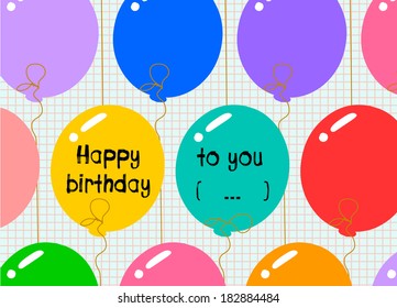 happy birthday balloons