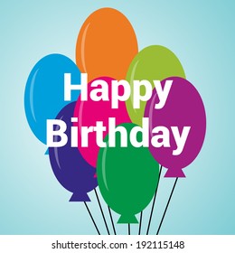 Happy birthday balloons