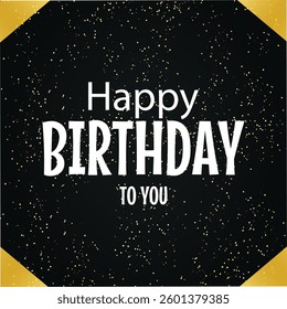 Happy Birthday Balloons Vector Background Design. Happy Birthday to You Text with Colorful Balloons and Decoration Elements, Birthday Celebration Greeting Cards Template Design. 