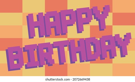 Happy Birthday Banner, Background - Editable Vector Illustration