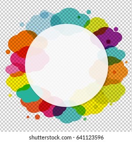 Happy Birthday Banner With Clouds, Vector Illustration