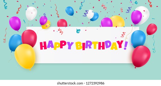 Happy Birthday Balloon Images Stock Photos Vectors Shutterstock