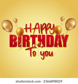 Happy Birthday Banner, Hand drawn lettering.