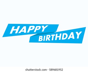 happy birthday banner vector