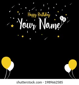 Happy Birthday Banner Wallpaper Ballons