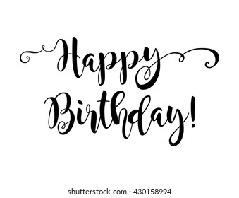 Happy Birthday Beautiful Greeting Card Poster Stock Vector (Royalty ...