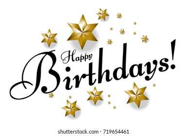 Happy Birthday, Beautiful greeting card poster 