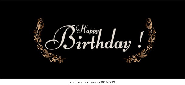 Happy Birthday, beautiful greeting card poster