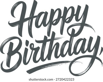 Letras en negrita de feliz cumpleaños