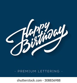 happy birthday typography vector