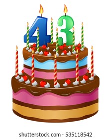 Happy Birthday cake 43