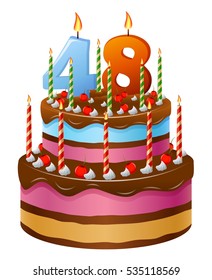 Happy Birthday cake 48