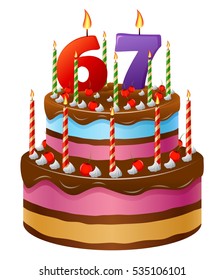 Happy Birthday cake 67