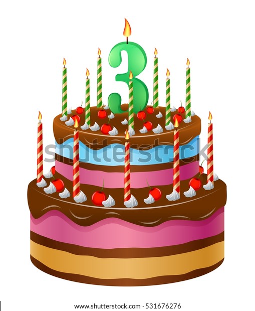 happy birthday numbers 3 3