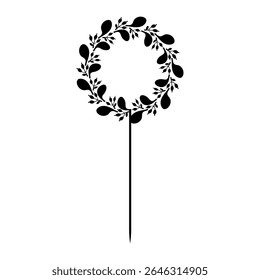 Happy Birthday Cake Topper  vector icon. Cake Topper illustration sign. Topper symbol. 