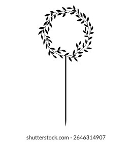 Happy Birthday Cake Topper  vector icon. Cake Topper illustration sign. Topper symbol. 