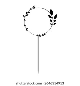 Happy Birthday Cake Topper  vector icon. Cake Topper illustration sign. Topper symbol. 