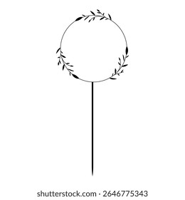 Happy Birthday Cake Topper  vector icon. Cake Topper illustration sign. Topper symbol. 