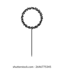 Happy Birthday Cake Topper  vector icon. Cake Topper illustration sign. Topper symbol. 