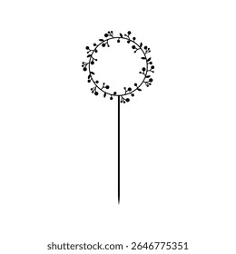Happy Birthday Cake Topper  vector icon. Cake Topper illustration sign. Topper symbol. 