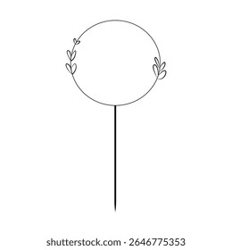 Happy Birthday Cake Topper  vector icon. Cake Topper illustration sign. Topper symbol. 