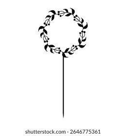 Happy Birthday Cake Topper  vector icon. Cake Topper illustration sign. Topper symbol. 