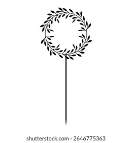 Happy Birthday Cake Topper  vector icon. Cake Topper illustration sign. Topper symbol. 
