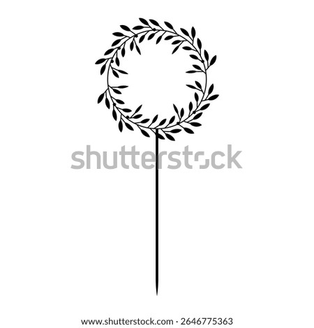 Happy Birthday Cake Topper  vector icon. Cake Topper illustration sign. Topper symbol. 