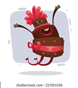 Happy Birthday Cake, vector