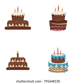 happy birthday cake vector