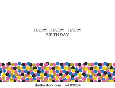 happy birthday cake. vector illustration