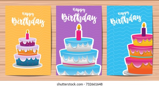 Happy Birthday Cakes Cards