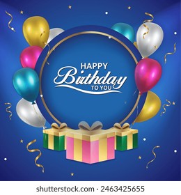 Happy Birthday Calligraphy Design 00025