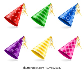 Happy Birthday Cap Ribbon Stock Vector Stock Vector (Royalty Free