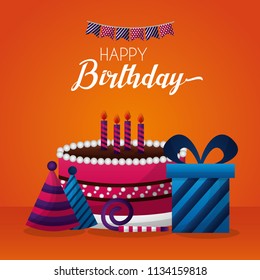 Happy Birthday Card Stock Vector (Royalty Free) 1134159818 | Shutterstock