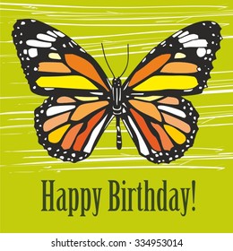 Royalty Free Happy Birthday Butterfly Stock Images Photos