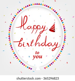 Happy birthday card